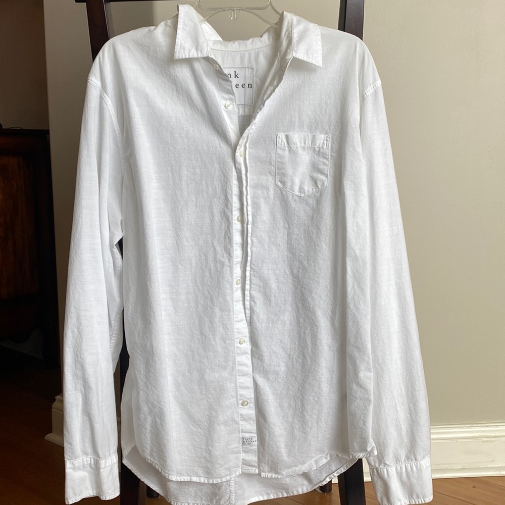 Frank & Eileen Long Sleeve White Shirt
